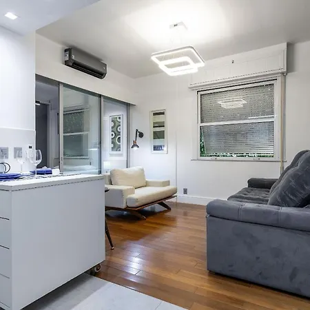 Apt Charmoso Completo Com Ar Condicionado No Leblon Rio de Janeiro Exterior foto